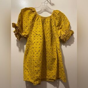 Universal Thread Mustard Eyelet Blouse